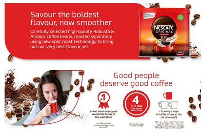 Nescafe Original Coffee Granules 750g {Spring Offer Prices}