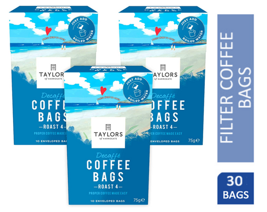 Taylors of Harrogate Decaf Coffee Bags Pack 10s - NWT FM SOLUTIONS - YOUR CATERING WHOLESALER