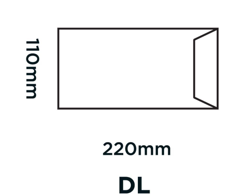 Purely Everyday DL Manilla Gummed Envelopes 500's