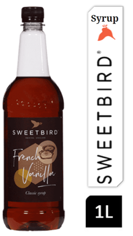 Sweetbird French Vanilla Coffee Syrup 1litre (Plastic) - NWT FM SOLUTIONS - YOUR CATERING WHOLESALER