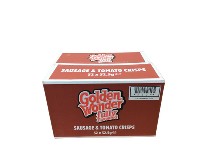 Golden Wonder Crisps Sausage & Tomato Pack 32's