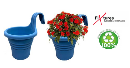 Fixtures Hang Easy Single Blue Planter - NWT FM SOLUTIONS - YOUR CATERING WHOLESALER