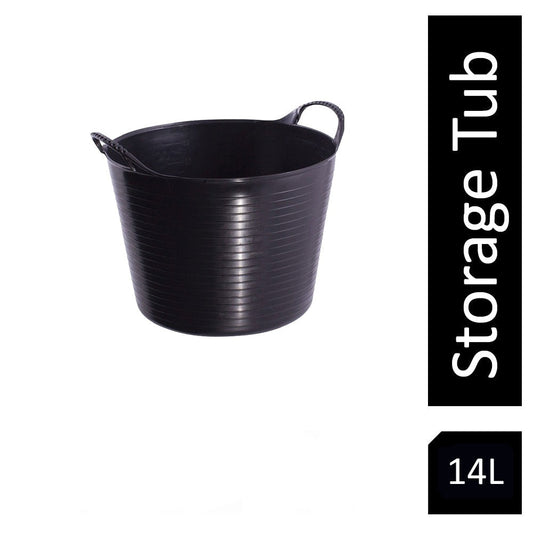 Gorilla Flexi Tub Black Recycled 14 Litre - NWT FM SOLUTIONS - YOUR CATERING WHOLESALER