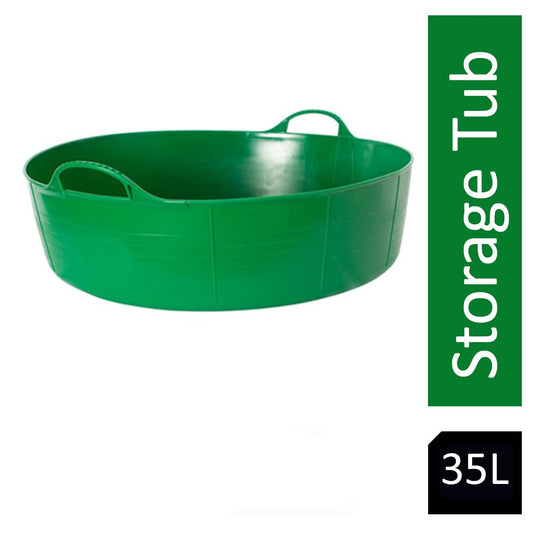 Gorilla Flexi Tub Green Shallow 35 Litre - NWT FM SOLUTIONS - YOUR CATERING WHOLESALER