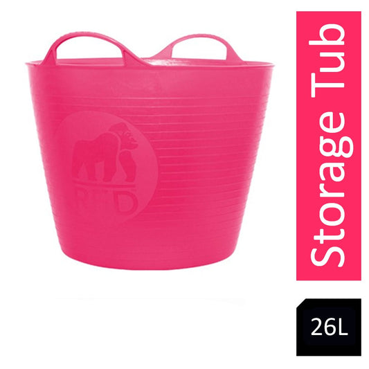 Gorilla Flexi Tub Pink 26 Litre - NWT FM SOLUTIONS - YOUR CATERING WHOLESALER