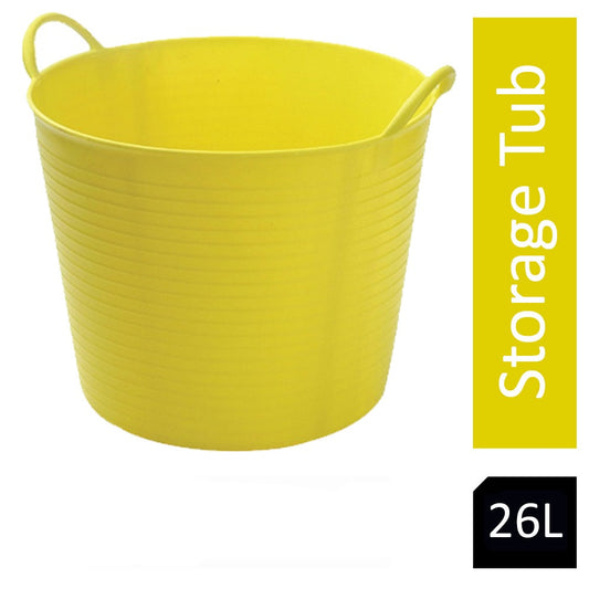 Gorilla Flexi Tub Yellow 26 Litre - NWT FM SOLUTIONS - YOUR CATERING WHOLESALER