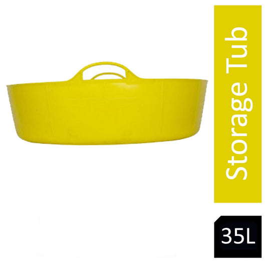 Gorilla Flexi Tub Yellow Shallow 35 Litre - NWT FM SOLUTIONS - YOUR CATERING WHOLESALER