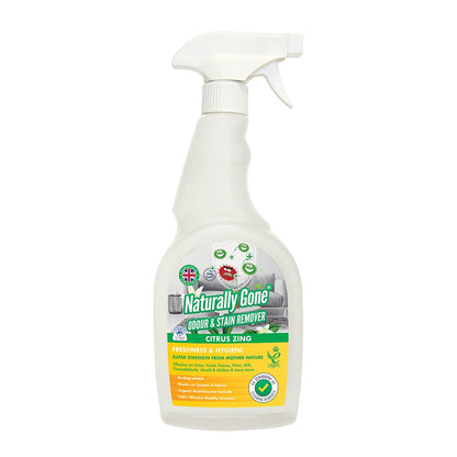 Naturally Gone Odour & Stain Remover Citrus Zing 750ml - NWT FM SOLUTIONS - YOUR CATERING WHOLESALER