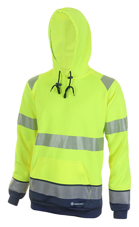 Beeswift Two Tone Pull-On Hoody Hi Visibility XXL - NWT FM SOLUTIONS - YOUR CATERING WHOLESALER