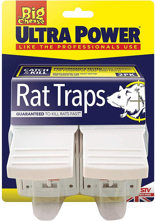 Big Cheese Ultra Power Rat Traps TwinPack (STV149) - NWT FM SOLUTIONS - YOUR CATERING WHOLESALER