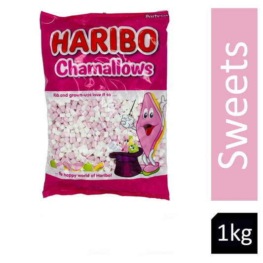Haribo Chamallows Mini Pink & White 1kg - NWT FM SOLUTIONS - YOUR CATERING WHOLESALER