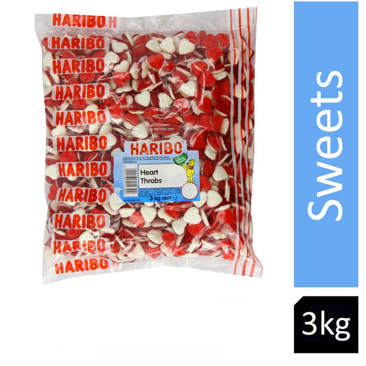 Haribo Heart Throbs 3kg Bag - NWT FM SOLUTIONS - YOUR CATERING WHOLESALER