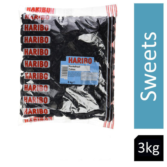 Haribo Original Pontefract Cakes 3kg Bag - NWT FM SOLUTIONS - YOUR CATERING WHOLESALER