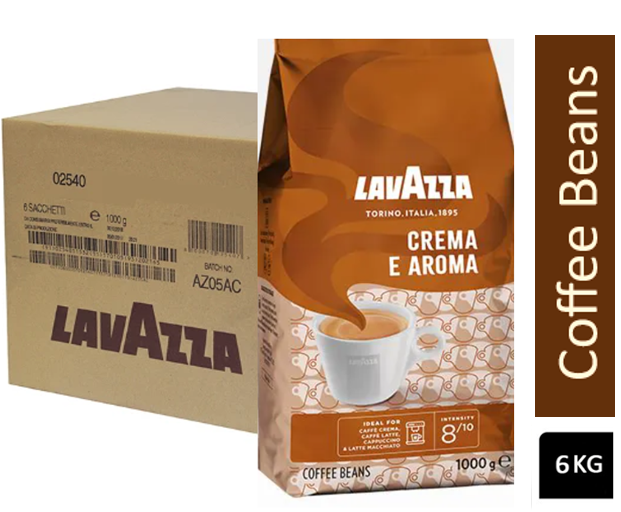 Lavazza Crema Aroma (Brown) Coffee Beans 1kg - NWT FM SOLUTIONS - YOUR CATERING WHOLESALER