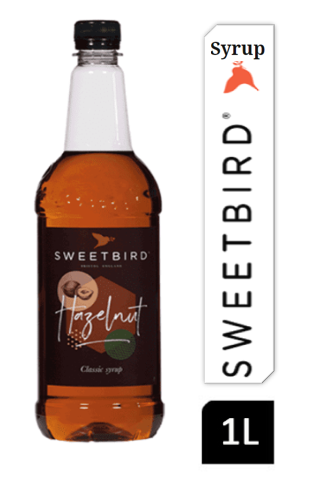 Sweetbird Hazelnut Coffee Syrup 1litre (Plastic) - NWT FM SOLUTIONS - YOUR CATERING WHOLESALER