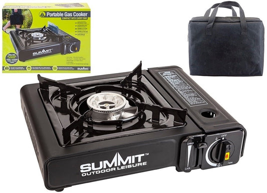 Summit Portable Gas Stove In Carry Bag - NWT FM SOLUTIONS - YOUR CATERING WHOLESALER