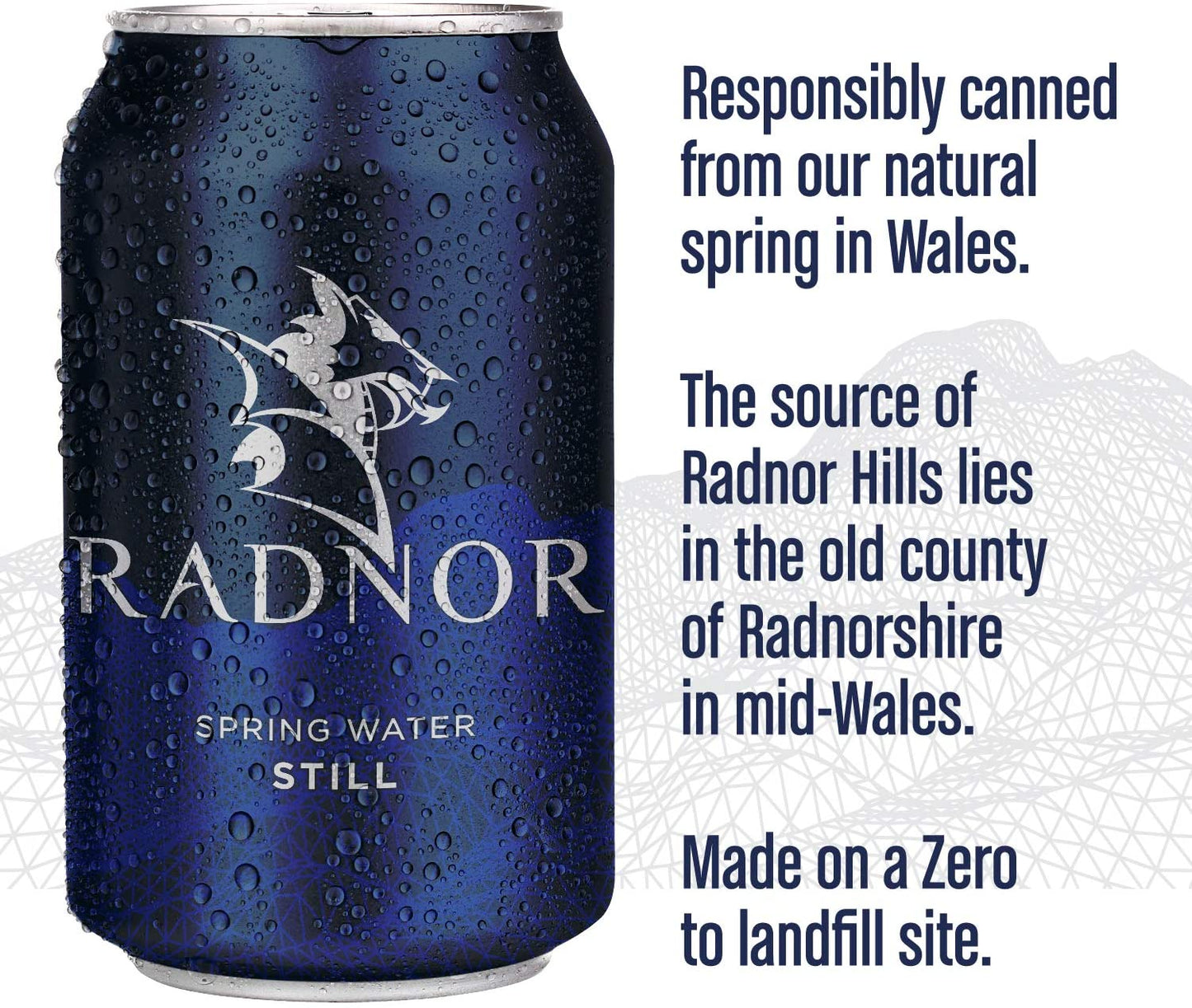 Radnor Hills Spring Still Water Cans 24x330ml