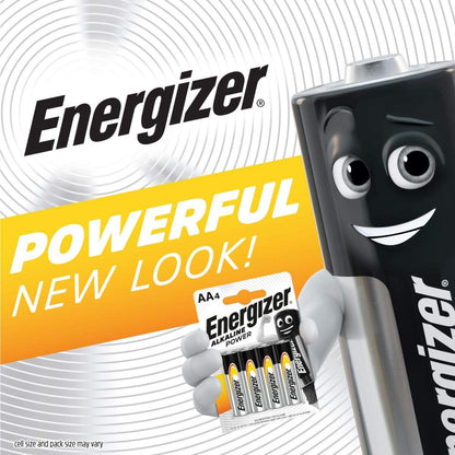 Energizer AA Alkaline Power Home Battery Pack 24's