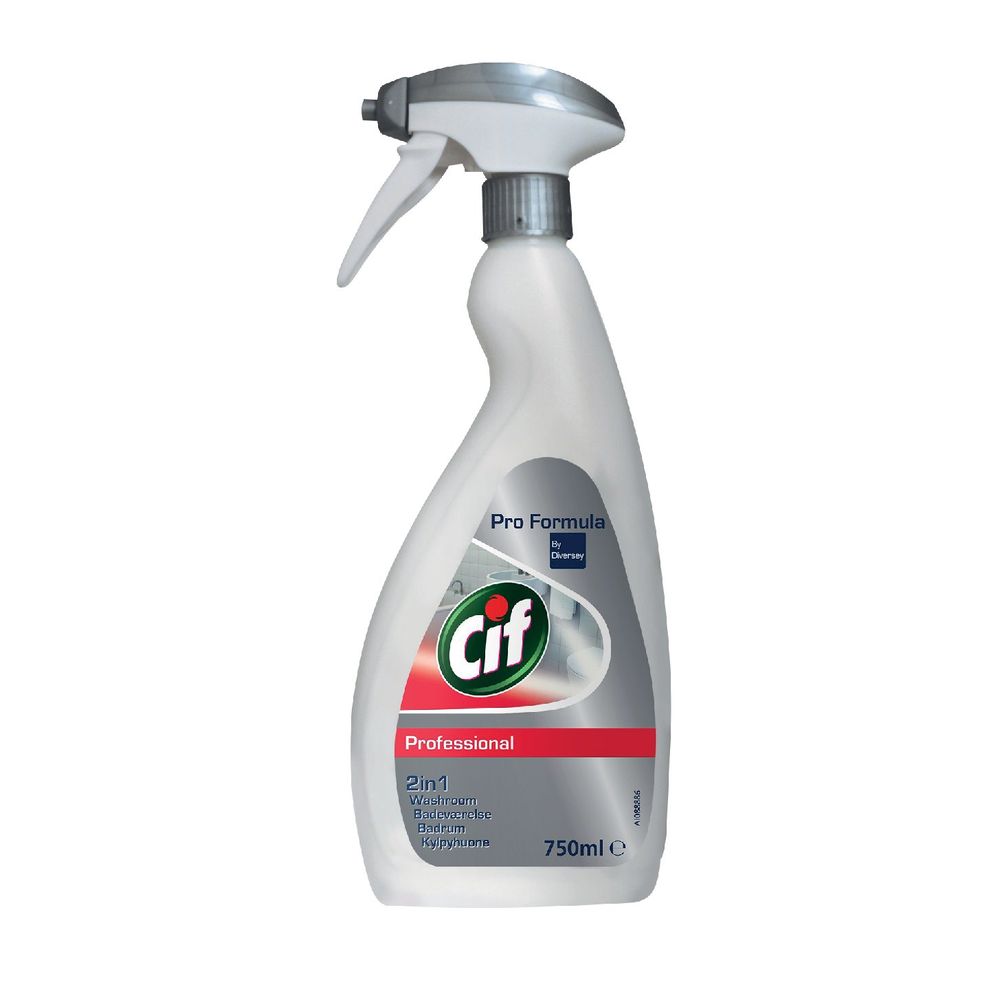 Cif Pro Formula 2-in-1 Washroom 750ml - Washroom Cleaner and Limescale remover