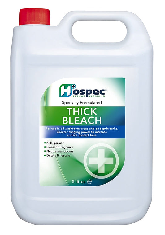 Hospec Thick Bleach 5 Litre - NWT FM SOLUTIONS - YOUR CATERING WHOLESALER