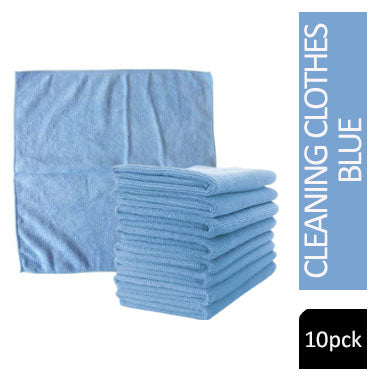Janit-X Microfibre Cleaning Cloths Blue Pack 10's - NWT FM SOLUTIONS - YOUR CATERING WHOLESALER