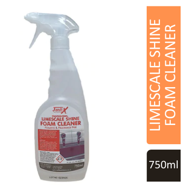 Janit-X Professional Limescale Shine Foam Cleaner 750ml - NWT FM SOLUTIONS - YOUR CATERING WHOLESALER