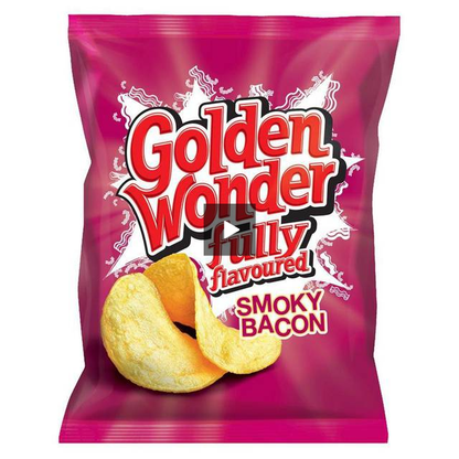 Golden Wonder Crisps Smoky Bacon Pack 32's