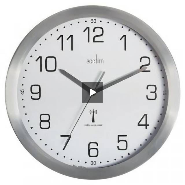 Acctim Supervisor Wall Clock Chrome