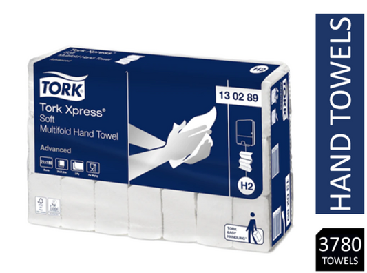 Tork Xpress Multifold White Hand Towel H2 21 x 180 Sheets {130289} - NWT FM SOLUTIONS - YOUR CATERING WHOLESALER