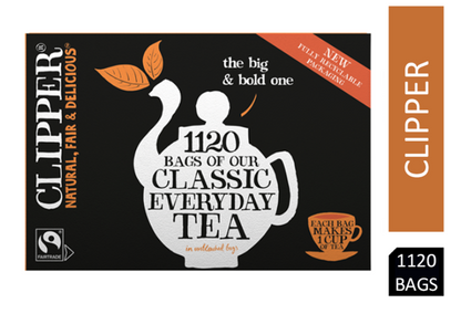 Clipper Fairtrade Everyday One Cup 1120 Tea bags - NWT FM SOLUTIONS - YOUR CATERING WHOLESALER