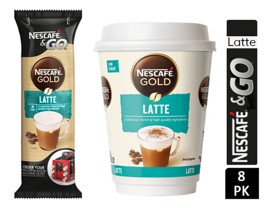 Nescafe & Go Latte (Sleeve of 8) - NWT FM SOLUTIONS - YOUR CATERING WHOLESALER
