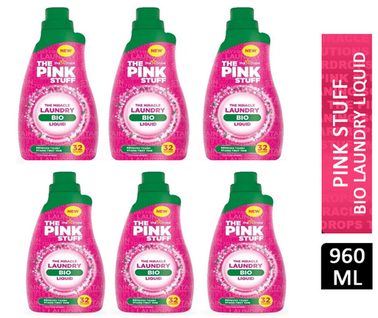 Stardrops The Pink Stuff Bio Laundry Liquid 960ml - NWT FM SOLUTIONS - YOUR CATERING WHOLESALER