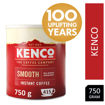 Kenco Smooth Instant Coffee 750g Tin - NWT FM SOLUTIONS - YOUR CATERING WHOLESALER