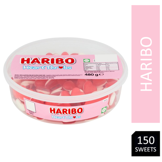Haribo Heart Throbs Tub 150's - NWT FM SOLUTIONS - YOUR CATERING WHOLESALER