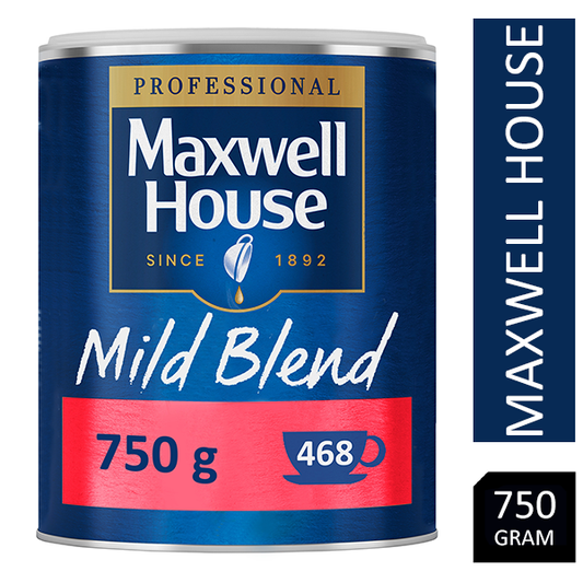 Maxwell House Mild Instant Coffee 750g Tin - NWT FM SOLUTIONS - YOUR CATERING WHOLESALER