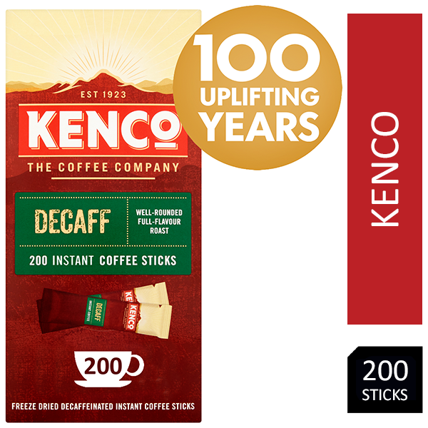Kenco Decaffeinated Instant Coffee Box of 200 Sticks - NWT FM SOLUTIONS - YOUR CATERING WHOLESALER