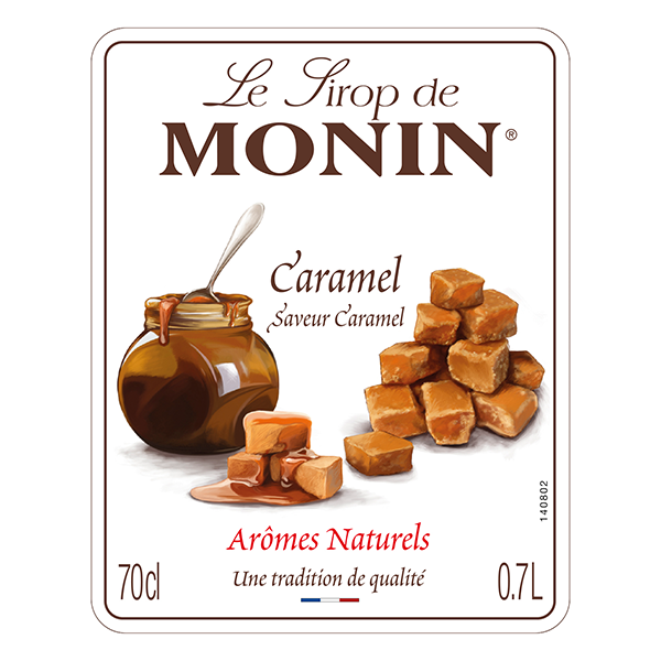 Monin Caramel Coffee Syrup 700ml (Glass)