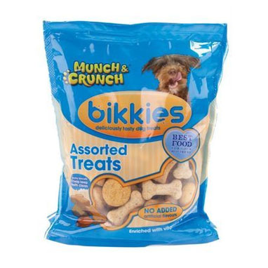 Munch & Crunch Dogs Bikkies Assorted Treats 350g