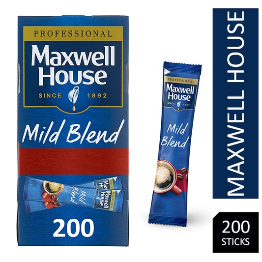 Maxwell House Mild Instant Coffee Box of 200 Sticks - NWT FM SOLUTIONS - YOUR CATERING WHOLESALER