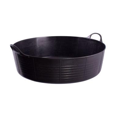 Gorilla Flexi Tub Black Recycled Shallow 35 Litre - NWT FM SOLUTIONS - YOUR CATERING WHOLESALER