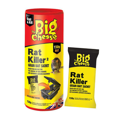 Big Cheese Rat Killer Grain Bait Sachet 150g - NWT FM SOLUTIONS - YOUR CATERING WHOLESALER
