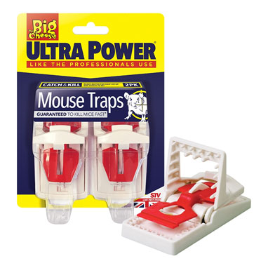 Big Cheese Ultra Power Mouse Traps TwinPack (STV148) - NWT FM SOLUTIONS - YOUR CATERING WHOLESALER