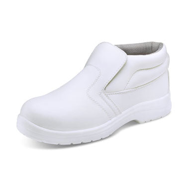 Beeswift White Size 13 Micro Fibre Boots - NWT FM SOLUTIONS - YOUR CATERING WHOLESALER