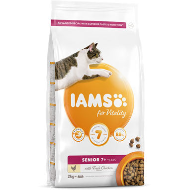 IAMS for Vitality Senior Cat Food Fresh Chicken 2kg - NWT FM SOLUTIONS - YOUR CATERING WHOLESALER