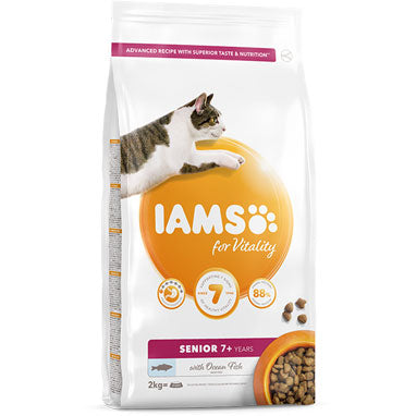 IAMS for Vitality Senior Cat Food Ocean Fish 2kg - NWT FM SOLUTIONS - YOUR CATERING WHOLESALER