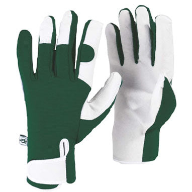 Kew Gardens {Spear & Jackson} Leather Palm Green Small Gloves (Pair) - NWT FM SOLUTIONS - YOUR CATERING WHOLESALER