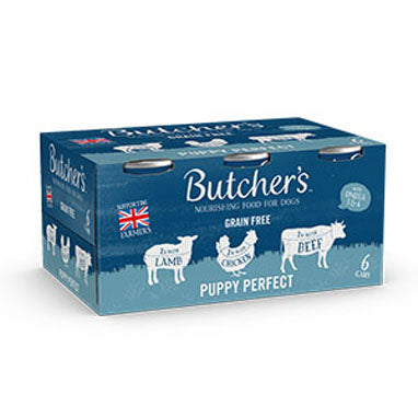 Butcher's Puppy Perfect Dog Food Tins 6x400g - NWT FM SOLUTIONS - YOUR CATERING WHOLESALER