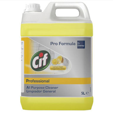 Cif Professional Lemon All Purpose Cleaner 5 Litre - NWT FM SOLUTIONS - YOUR CATERING WHOLESALER