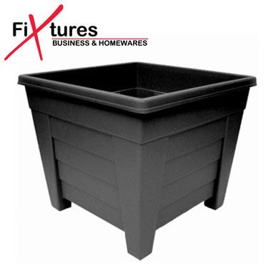 Fixtures Grosvenor Square Planter Black/Ebony 27cm - NWT FM SOLUTIONS - YOUR CATERING WHOLESALER