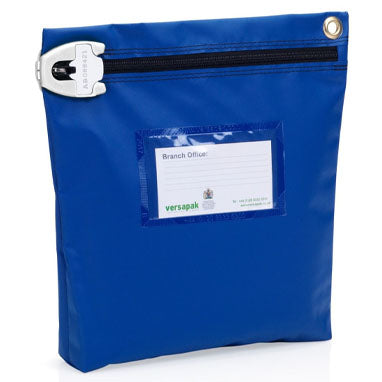 Versapak Medium Secure Cash Bag 267x267x50mm BLUE (CCB1) - NWT FM SOLUTIONS - YOUR CATERING WHOLESALER